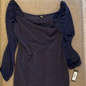Jump Apparel Medium Navy blue sparkly dress new with tag